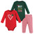 Hudson Baby Unisex Baby Cotton Bodysuit and Pant Set, Candy Cane Sweetheart