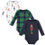 Hudson Baby Unisex Baby Cotton Long-Sleeve Bodysuits 3-Pack, Nutcracker