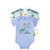 Hudson Baby Unisex Baby Cotton Bodysuits 5-Pack, Boy Dino World