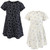 Hudson Baby Girls Cotton Dresses 2-Pack, Neutral Daisy
