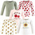 Hudson Baby Unisex Baby Long Sleeve T-Shirts 5-Pack, Sunflower Apples