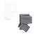Hudson Baby Unisex Baby Cotton Rich Newborn and Terry Socks 12-Pack, Gray White Stripe