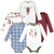 Hudson Baby Unisex Baby Cotton Long-Sleeve Bodysuits 5-Pack, Cozy Woodland Friends