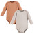 Hudson Baby Unisex Baby Cotton Long Sleeve Bodysuit 10pk, Solid Neutrals Long Sleeve
