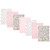 Hudson Baby Cotton Flannel Burp Cloths, Soft Pink Floral 1