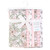 Hudson Baby Cotton Flannel Burp Cloths, Soft Pink Floral 1