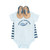 Hudson Baby Cotton Bodysuit, Shorts and Shoe Set, Blue Whaley Awesome
