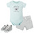 Hudson Baby Cotton Bodysuit, Shorts and Shoe Set, Koala Hugs