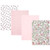 Hudson Baby Cotton Flannel Burp Cloths, Soft Pink Floral