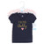 Hudson Baby Short Sleeve T-Shirts, Girl Daddy Pink Navy