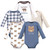 Hudson Baby Cotton Long-Sleeve Bodysuits 5-Pack, Little Bear