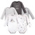 Hudson Baby Cotton Long-Sleeve Bodysuits 5-Pack, Gray Penguin