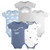 Hudson Baby Infant Boys Cotton Bodysuits 5-Pack, On The Move
