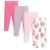 Hudson Baby Unisex Baby Cotton Pants and Leggings 4-Pack, Mama Floral