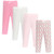 Hudson Baby Unisex Baby Cotton Pants and Leggings 4-Pack, Wild Rose Modern Floral