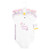 Hudson Baby Infant Girls Cotton Bodysuits 5-Pack, Pink Purple Roses