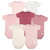 Hudson Baby Infant Girls Cotton Bodysuits 7-Pack, Pink Bow Basic