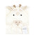 Hudson Baby Unisex Baby Cotton Poly Animal Face Hooded Towel, Beige Giraffe
