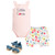 Hudson Baby Unisex Baby Cotton Bodysuit, Shorts and Shoe Set, Strawberry Floral