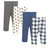 Hudson Baby Unisex Baby Cotton Pants and Leggings 4-Pack, Bulldozer