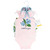 Hudson Baby Unisex Baby Cotton Bodysuit, Shorts and Shoe Set, Hydrangea