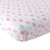 Luvable Friends Girl Fitted Knit Crib Sheet, Pink Crosshatch Dot