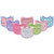 Luvable Friends Girl Drooler Bibs, 8-Pack, Pink