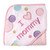 Luvable Friends Hooded Towel, Pink Mom