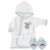 Luvable Friends Cotton Terry Bathrobe, Blue Monkey