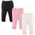 Hudson Baby Cotton Pants and Leggings, Black Hearts