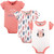 Hudson Baby Girl Bodysuits, 3-Pack, Follow Your Dreams