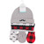 Hudson Baby Cotton Cap and Scratch Mitten Set, Mustache