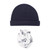 Hudson Baby Cotton Cap and Scratch Mitten Set, Aviation
