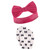 Hudson Baby Cotton Headband and Scratch Mitten Set, Bows