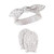 Hudson Baby Cotton Headband and Scratch Mitten Set, Toile