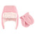Hudson Baby Girl Trapper Hat and Mitten Set, Light Pink