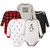 Hudson Baby Cotton Long-Sleeve Bodysuits, Penguin