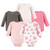 Hudson Baby Girl Long-Sleeve Bodysuits, 5-Pack, Pink Floral