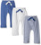 Touched by Nature Organic Cotton Pants, Blue Cream
