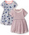 Touched By Nature Girl Organic Cotton Dress, 2-Pack, Daisy