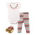 Little Treasure Cotton Bodysuit, Pant and Shoe Set, Sparkle Necklace