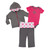 Yoga Sprout Cotton Hoodie, Bodysuit or Tee Top, and Pant, Medallion Baby