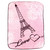 Luvable Friends High Pile Plush Blanket, Paris