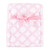 Luvable Friends Girl Coral Fleece Blanket, Pink Damask