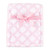 Luvable Friends Coral Fleece Blanket, Pink Lattice