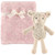 Hudson Baby Girl Plush Blanket and Toy, 2-Piece Set, Girl Lamb