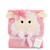 Hudson Baby Cotton Animal Face Hooded Towel, Lamb