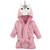 Hudson Baby Cotton Animal Face Bathrobe, Unicorn