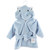 Hudson Baby Plush Animal Face Bathrobe, Blue Elephant