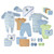 Luvable Friends Layette Gift Cube, Blue Turtle